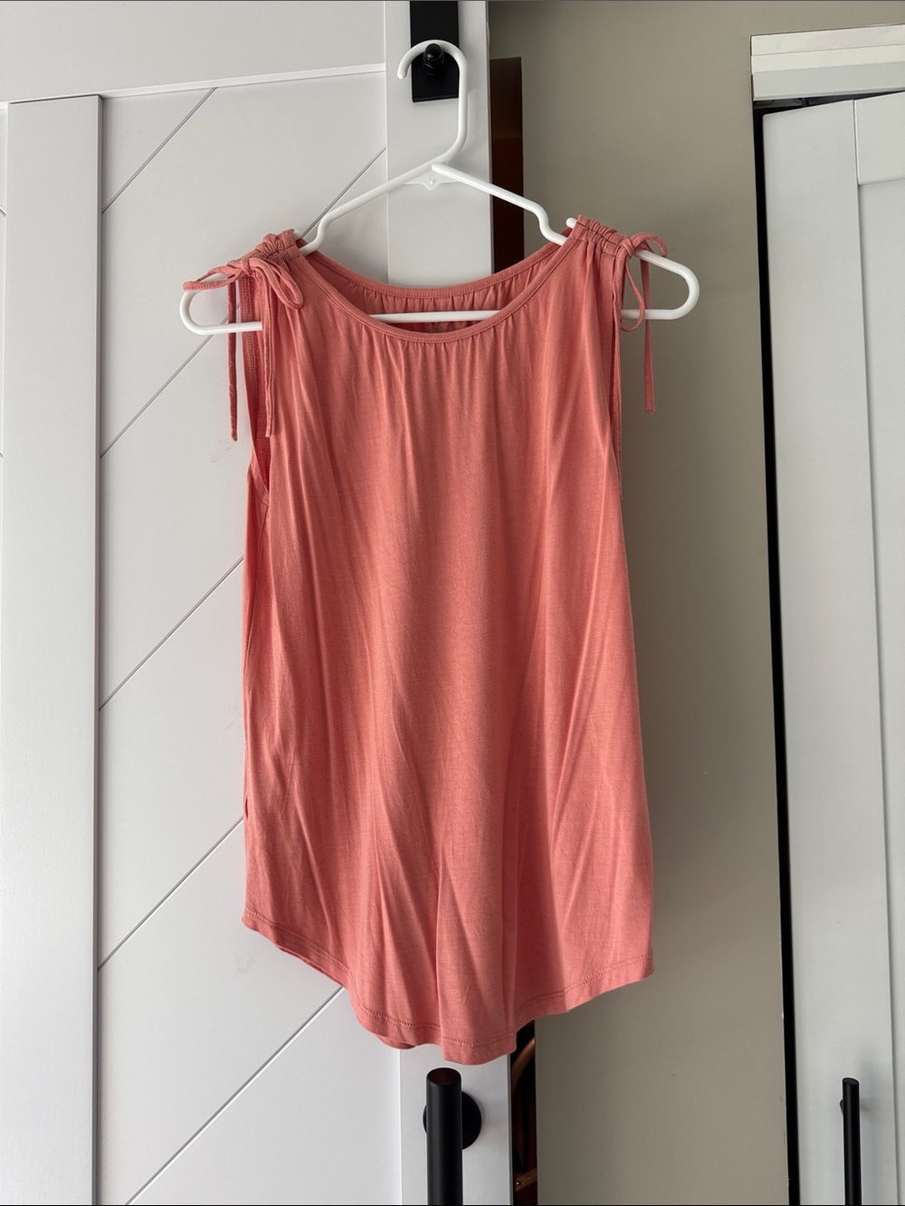 LOFT Coral Tie-Shoulder Sleeveless Tank